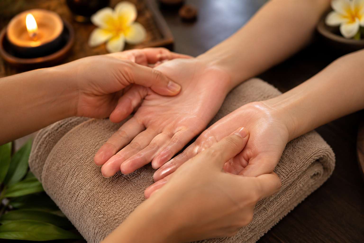 Four hand massage by two certified therapists at 4M Spa luxury spa Chennai
