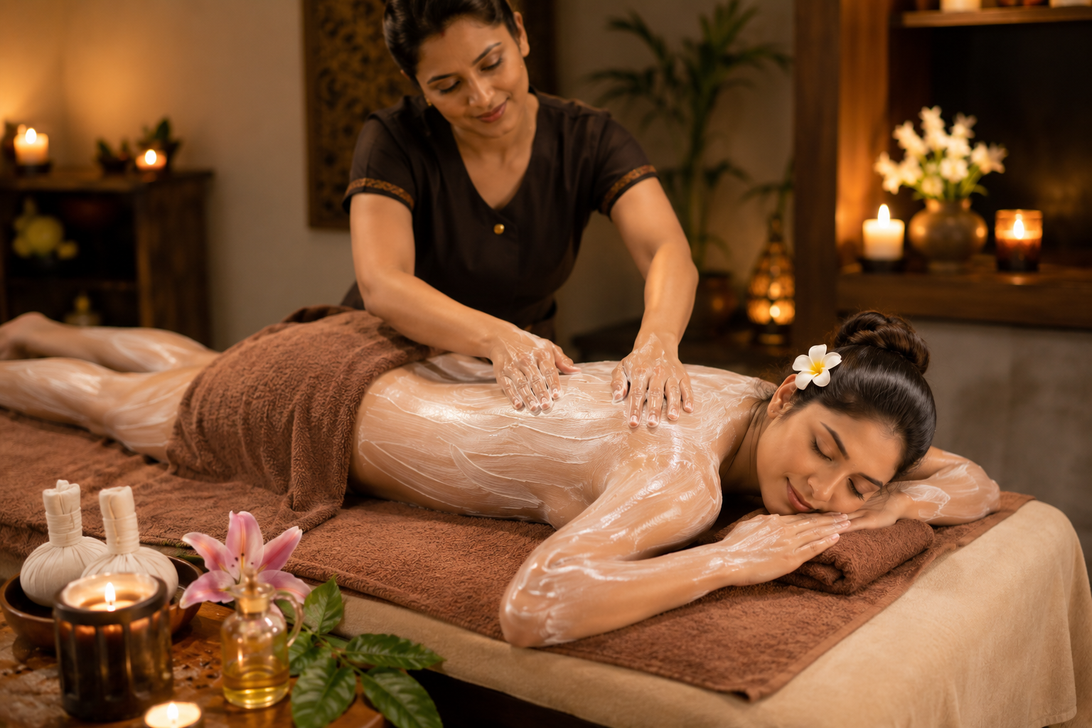 Full Body Natural Cream Massage